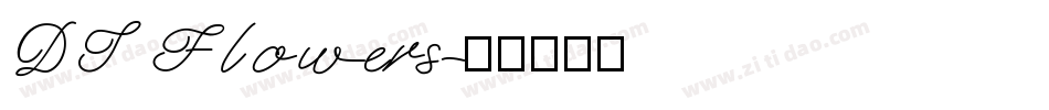 DT Flowers字体转换